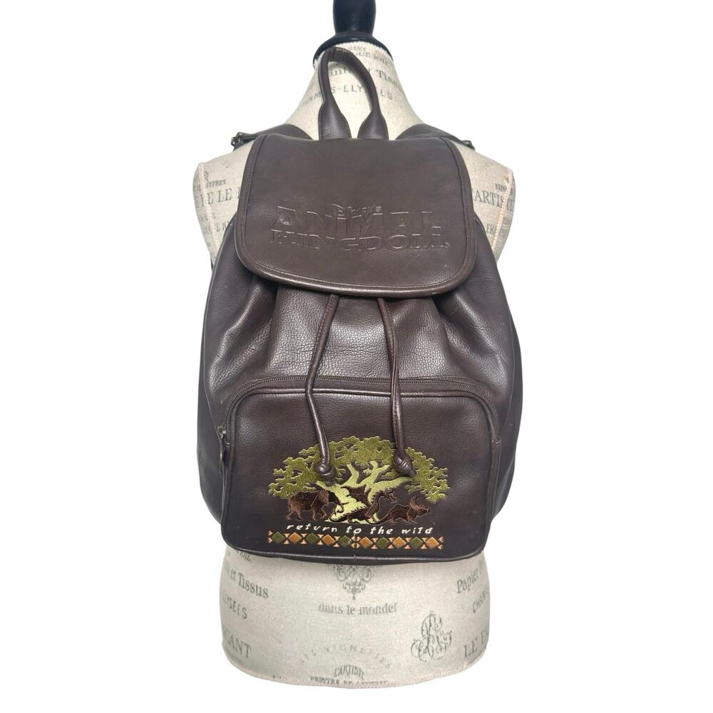 Disney | Women | Vtg 90s-00s Animal Kingdom Tree Of Life Faux Leather Backpack